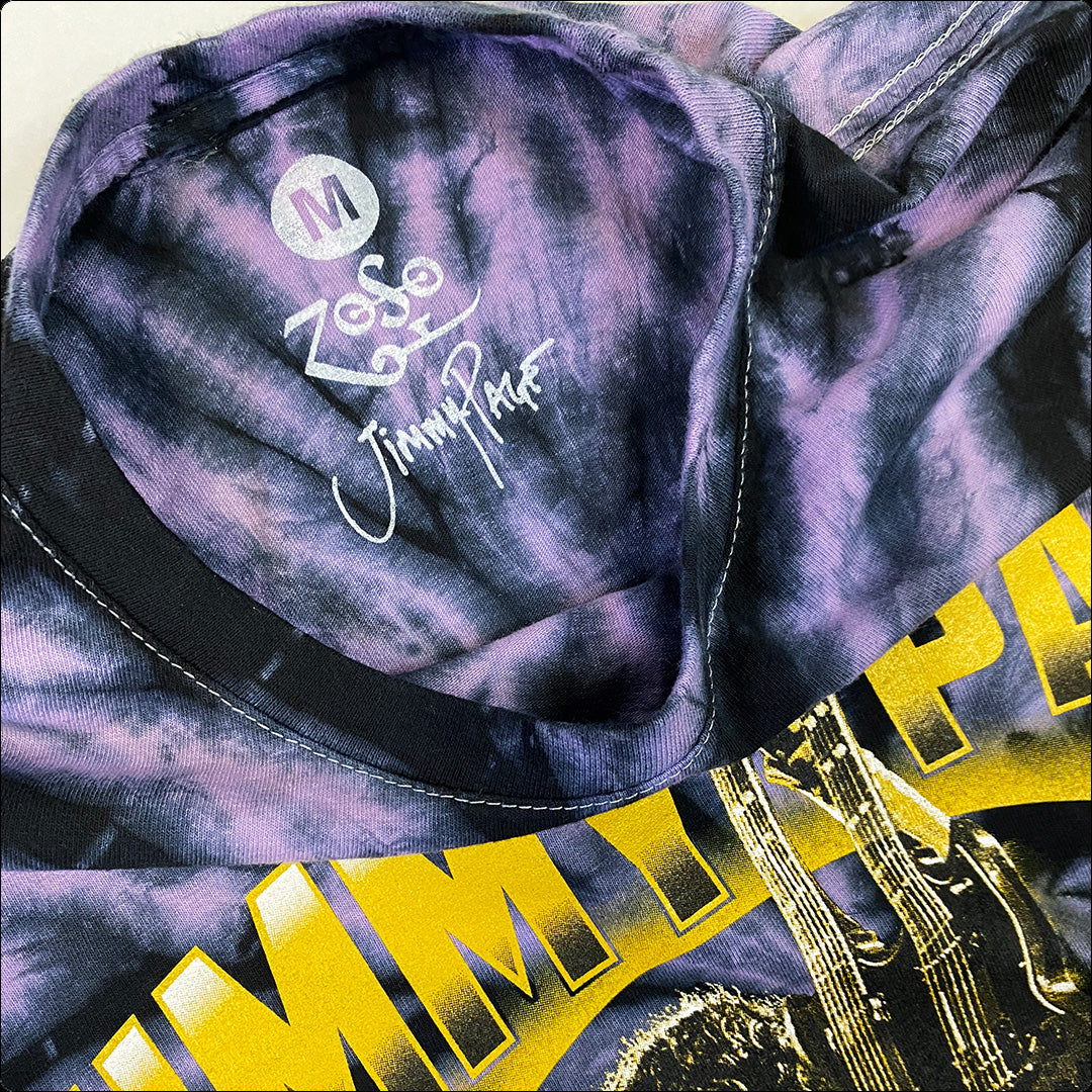 Gold Double Neck T-Shirt in Custom Tie Dye